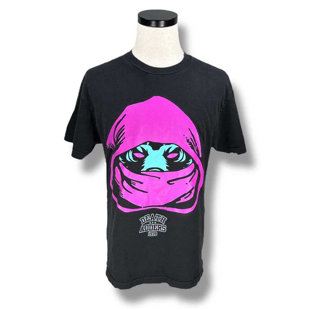 Mishka Death Adders T-Shirt Men’s Large Black Graphic Print Cotton Short Sleeve‎